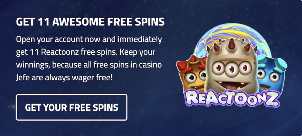 Casino Jefe no deposit free spins
