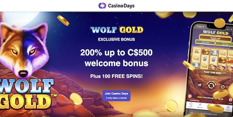 Exclusive Casino Days bonus