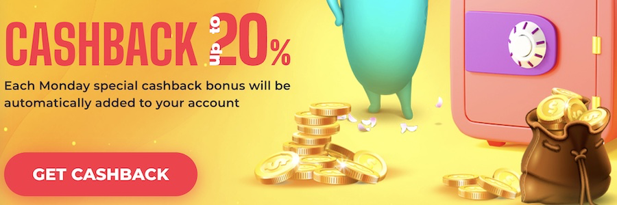 Monday Casino Cashback Bonus