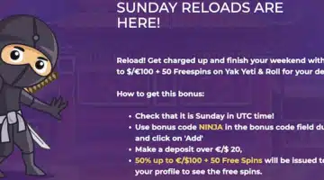 Sunday Reloads Casitsu Casino